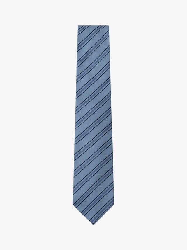 

Шелковый галстук в полковую полоску Hackett London, цвет Chambray Blue