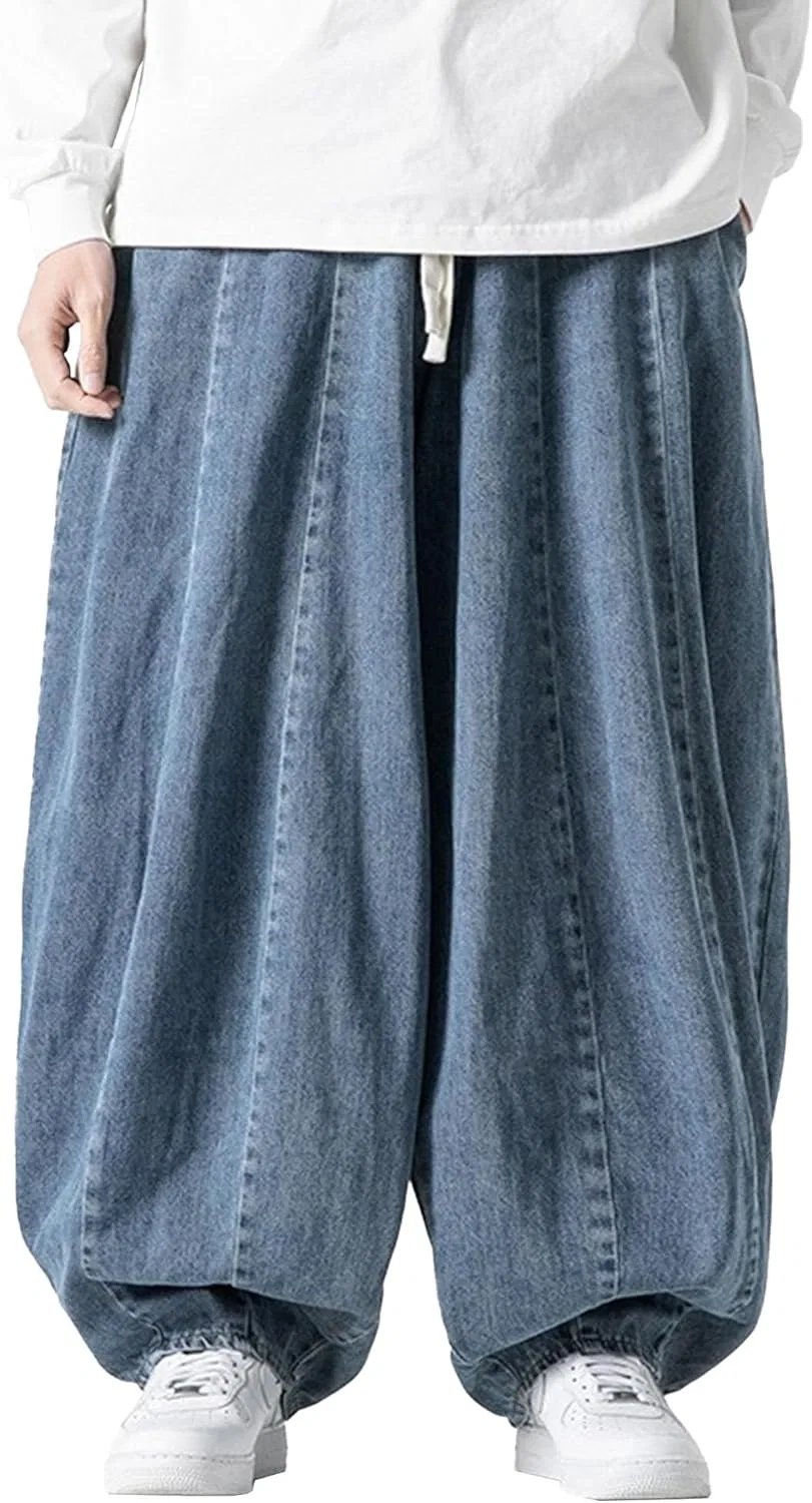 Джинсы свободные, Oversized, Light Blue