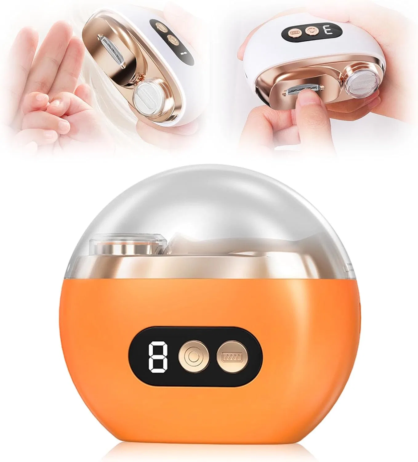 Многофункциональный электрический триммер для ногтей 3-в-1 Comepew, Orange