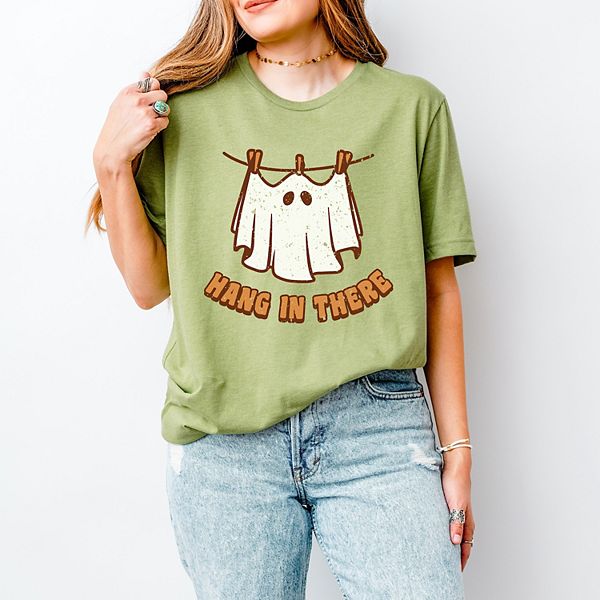 

Футболка с принтом Hang in there ghost Simply Sage Market, Light Green, Зеленый, Футболка с принтом Hang in there ghost Simply Sage Market, Light Green