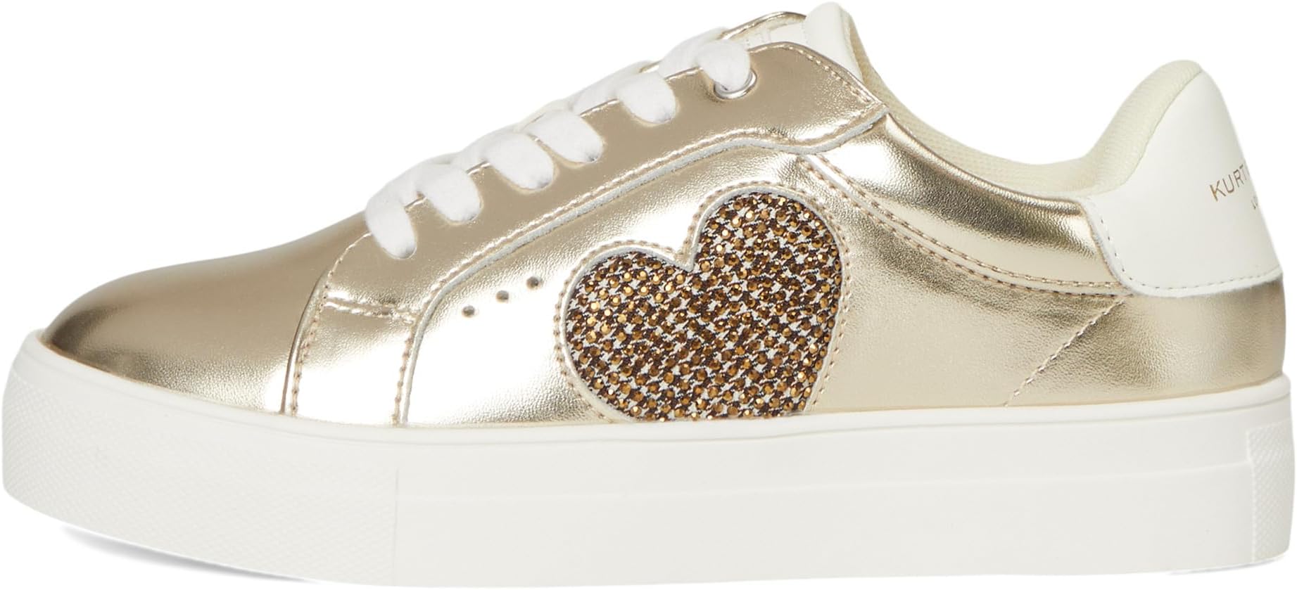 Кроссовки Kurt Geiger London Kids  Mini Luckson Heart, Gold — фото 4