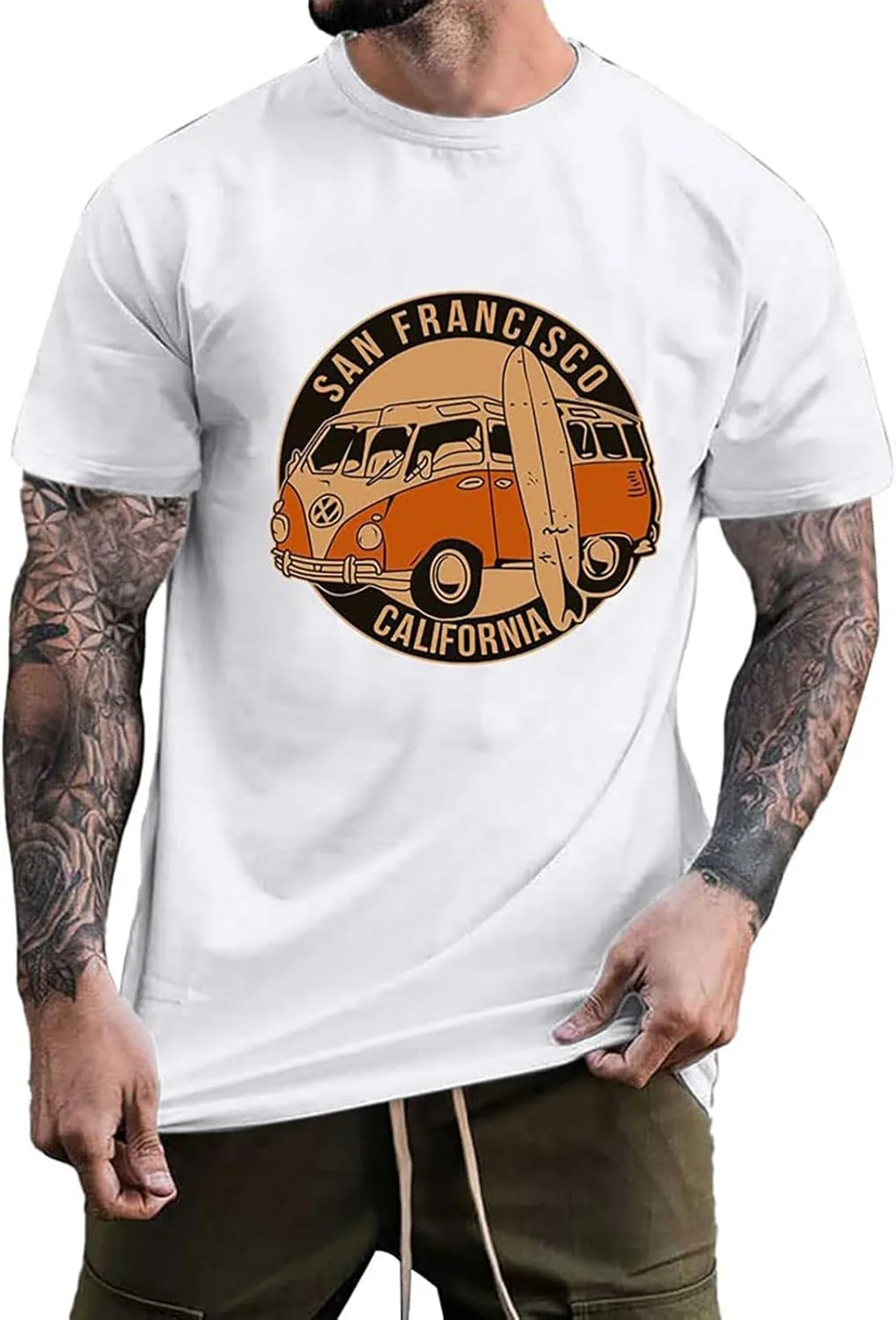 

Футболка мужская Cotton Loose Fit Short Sleeves