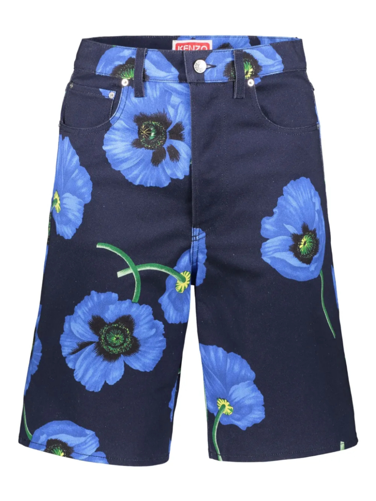 

Джинсовые шорты-бермуды Kenzo, синий