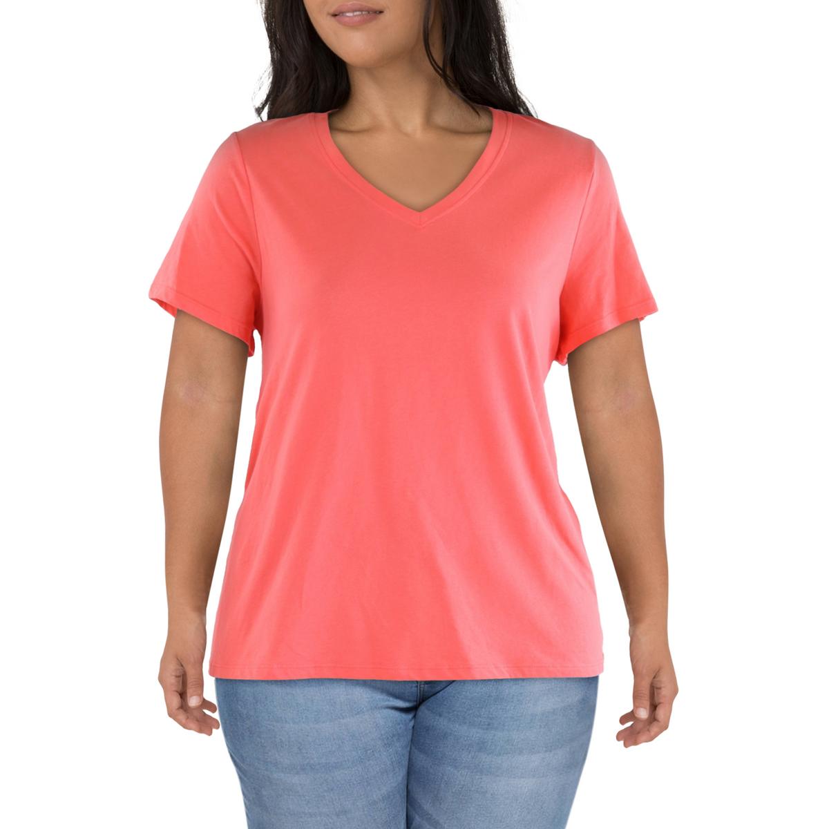 

Plus Womens Solid Knit Pullover Top Calvin Klein, розовый