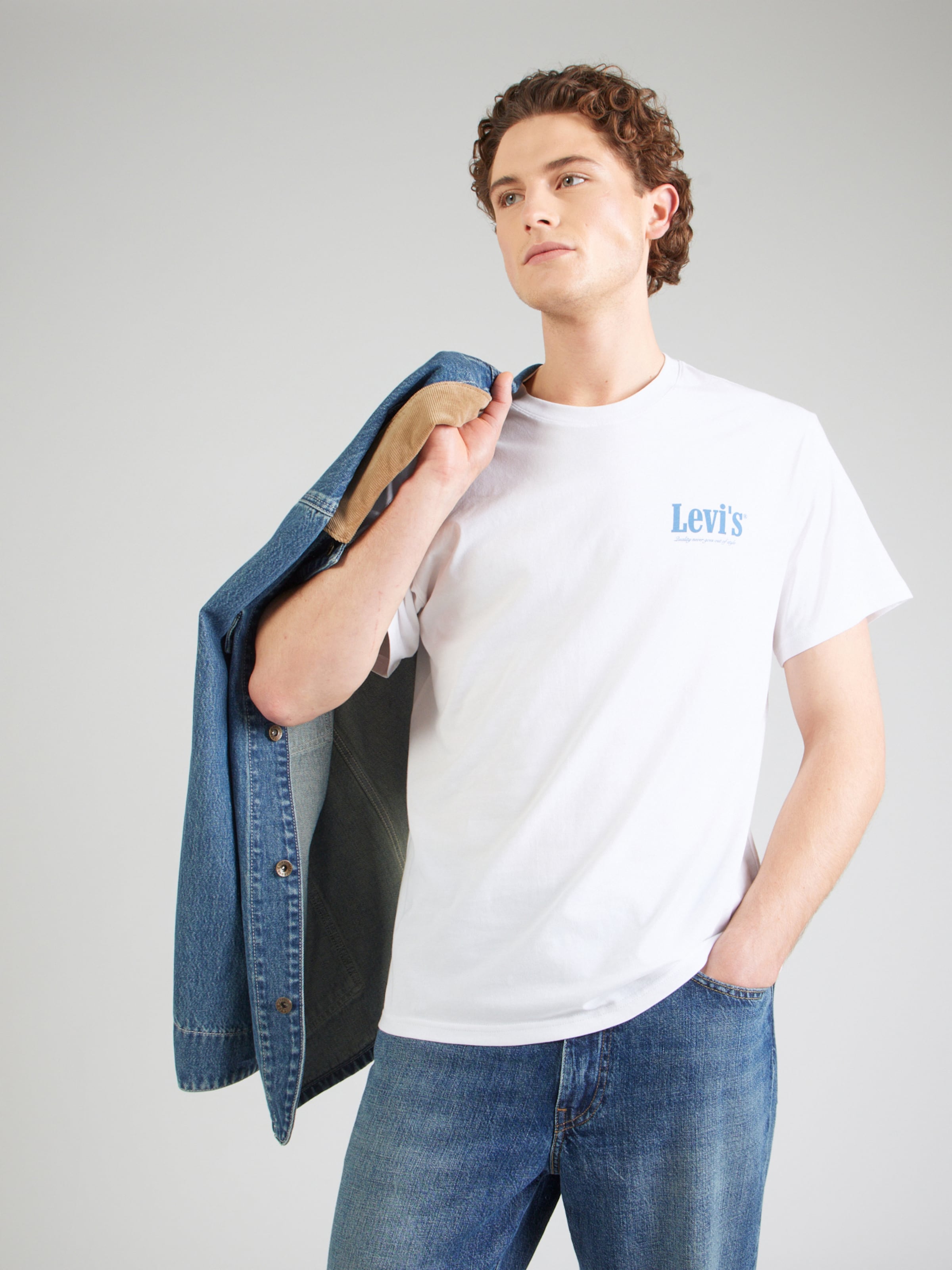 LEVI'S  Футболка 'Relaxed Fit Tee' в белом цвете — фото 4