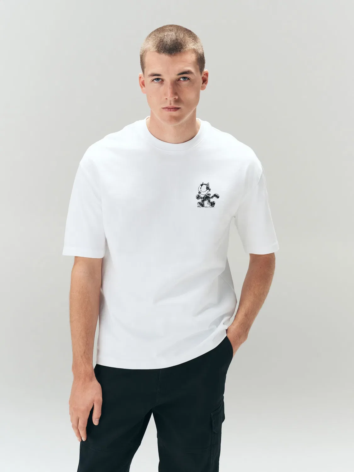 Футболка 'Felix The Cat' Next, Off White — фото 3