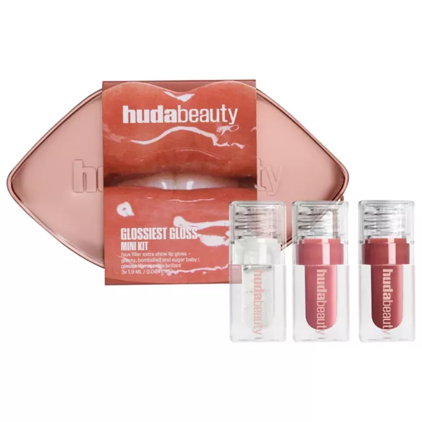

Мини-Набор блесков для губ Glossiest Huda Beauty