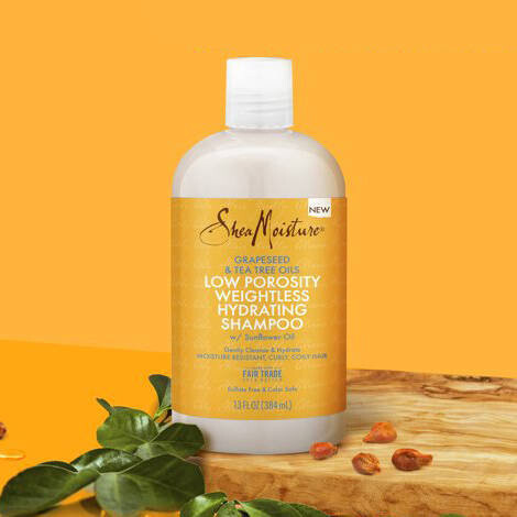 

Шампунь для волос, 384 мл Shea Moisture Grapeseed & Tea Tree Oils Low Porosity Weightless Hydrating Shampoo, Inna marka