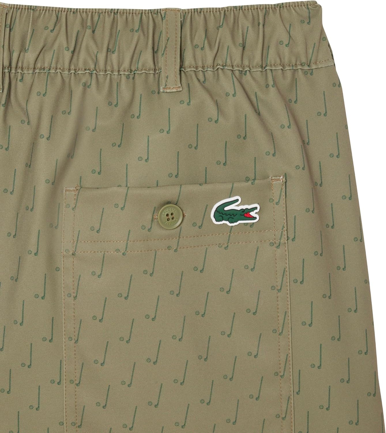 Мужские спортивные гольф-штаны Lacoste Sport Ultra Dry, Olive/Olive/Sinople — фото 3