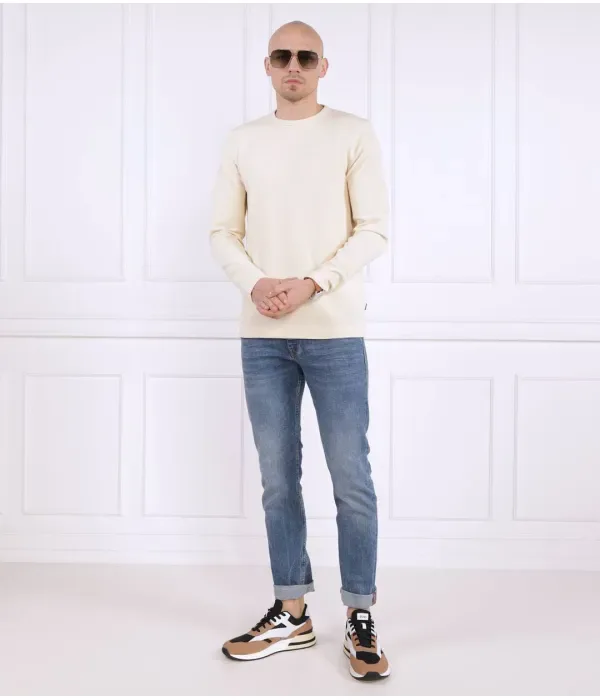 Штормовой свитер regular fit Boss Orange, экрю — фото 2