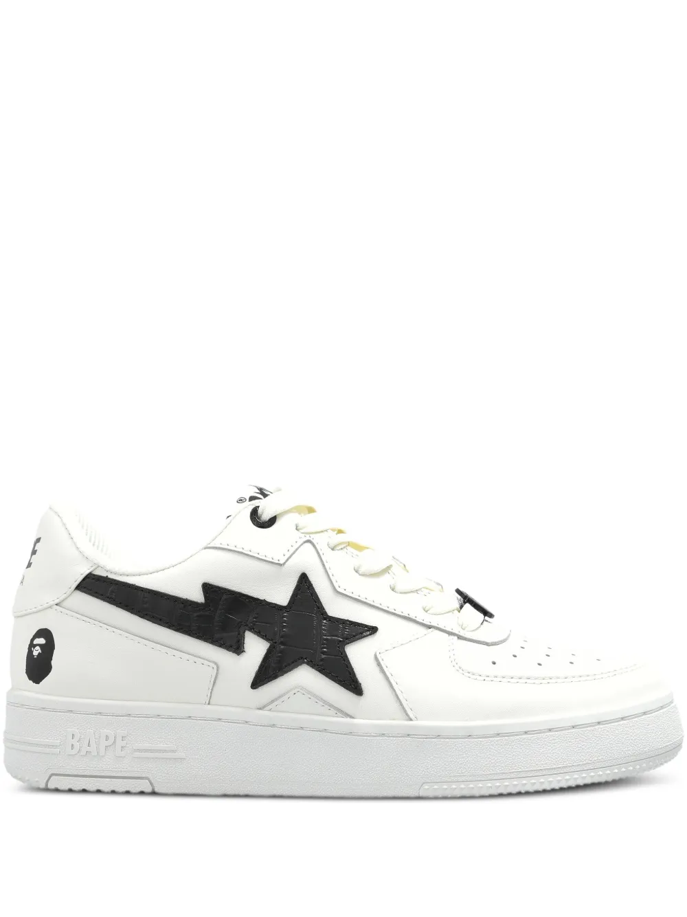 Кожаные кроссовки A BATHING APE, белый