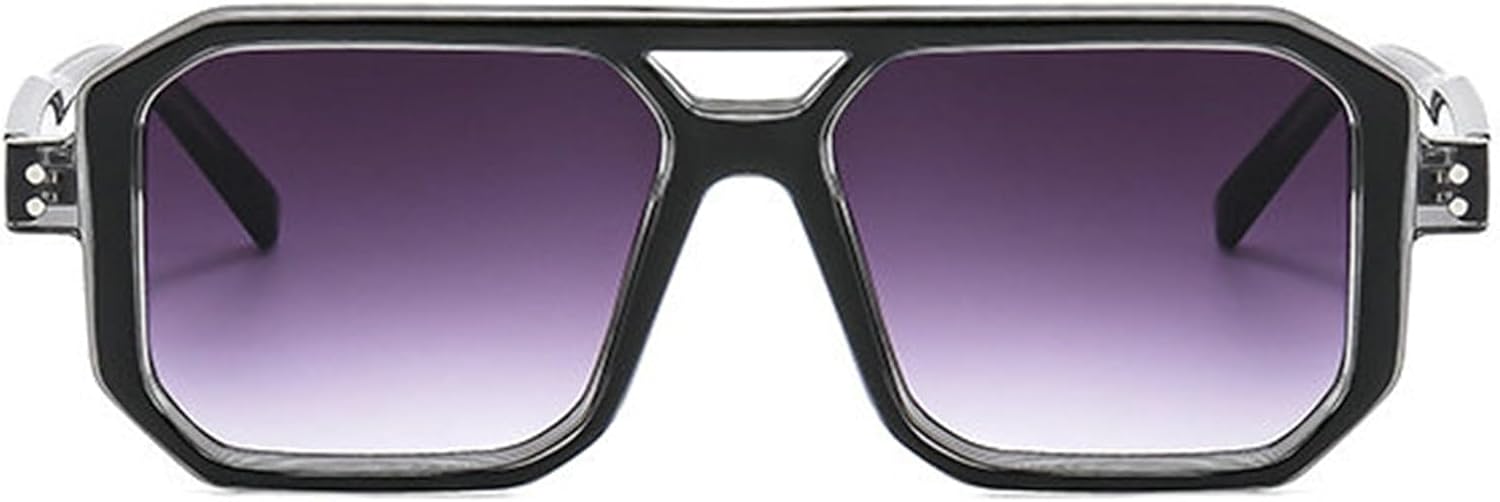 

Солнцезащитные очки Helena Retro Square Flat Pilot для женщин и мужчин, с двойным лучом, в стиле 70-х, прямоугольные, с защитой от УФ-излучения UV400, для активного отдыха, C6