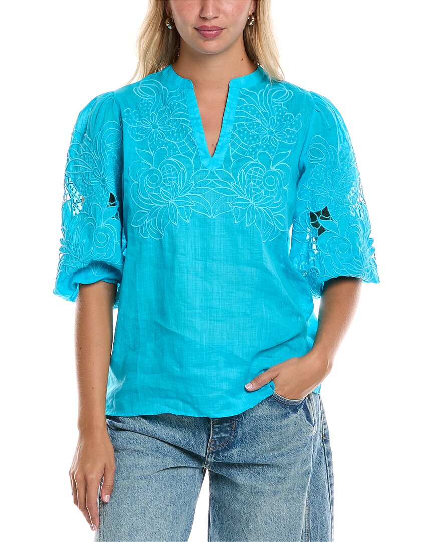 

Джонни Вас Блузка Сэди Johnny Was, синий