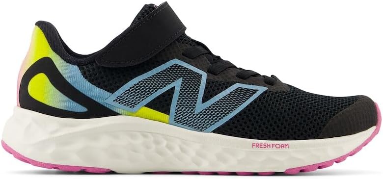Кроссовки для бега New Balance Girls' Fresh Foam Arishi V4, черный/синий/розовый — фото 3
