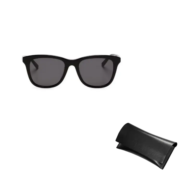 

SAINT LAURENT Солнцезащитные очки нестандартной формы мужские черные, Black