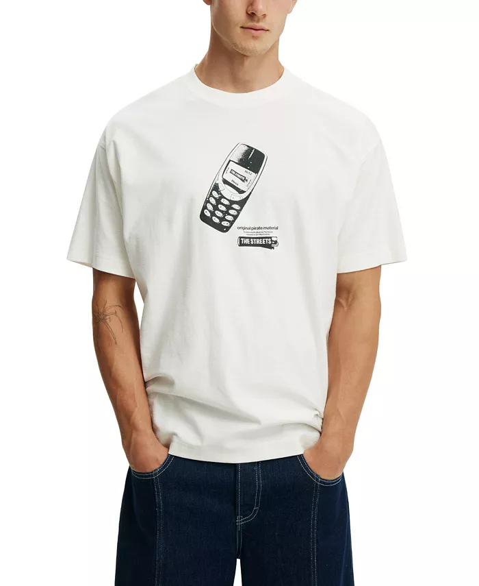 

Мужская футболка The Streets Box Fit Premium Music COTTON ON, белый
