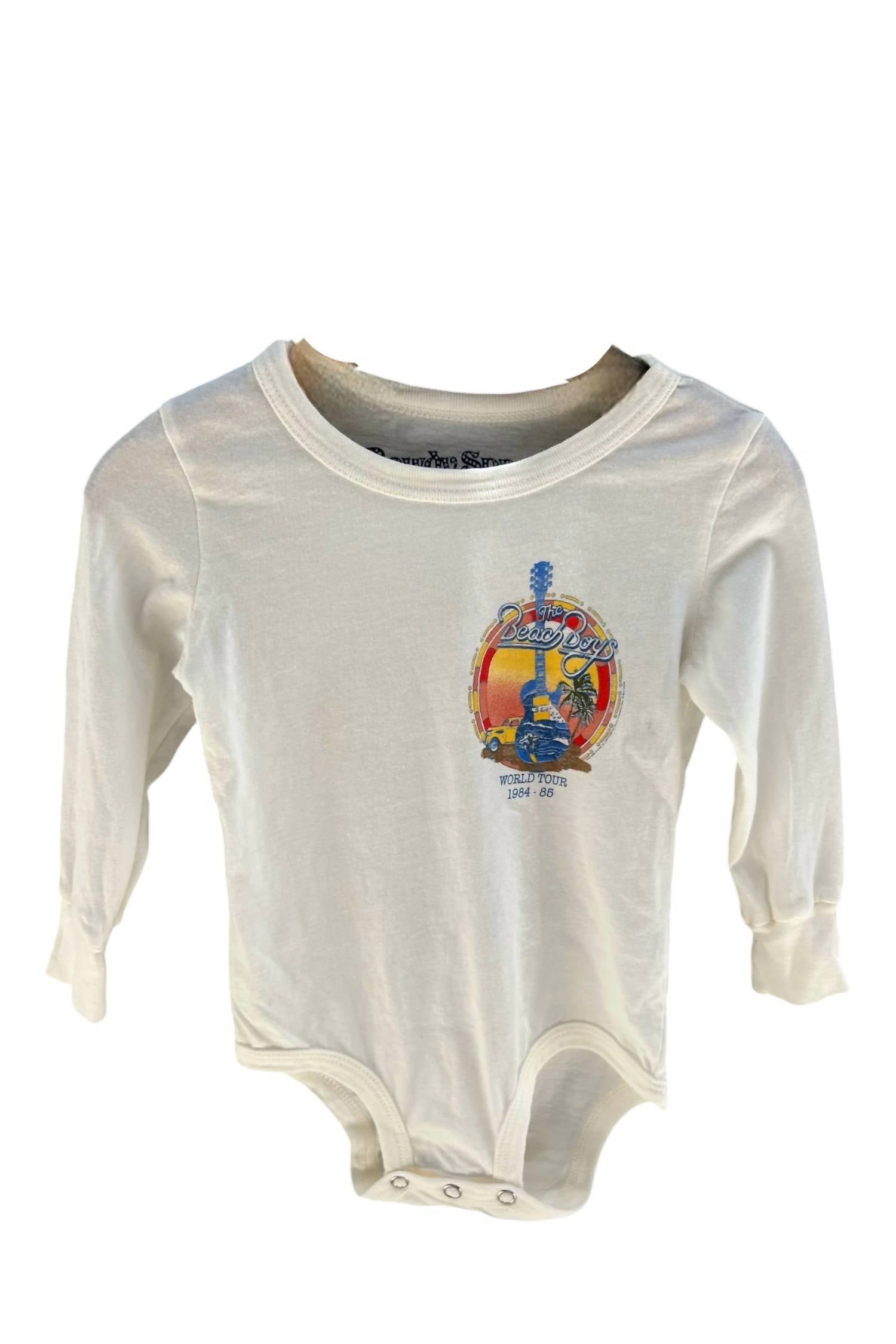 

Детский комбинезон Beach Boys Organic с длинными рукавами белого цвета ROWDY SPROUT