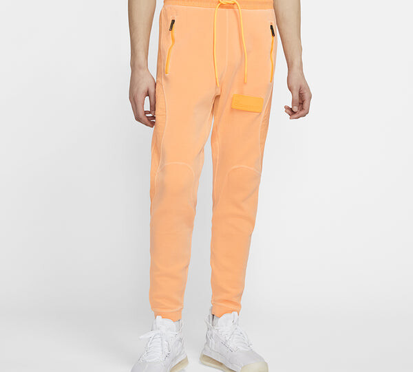 Спортивные штаны Air Jordan 23 Engineered Rubber Knit Sports Pants Orange, оранжевый — фото 2