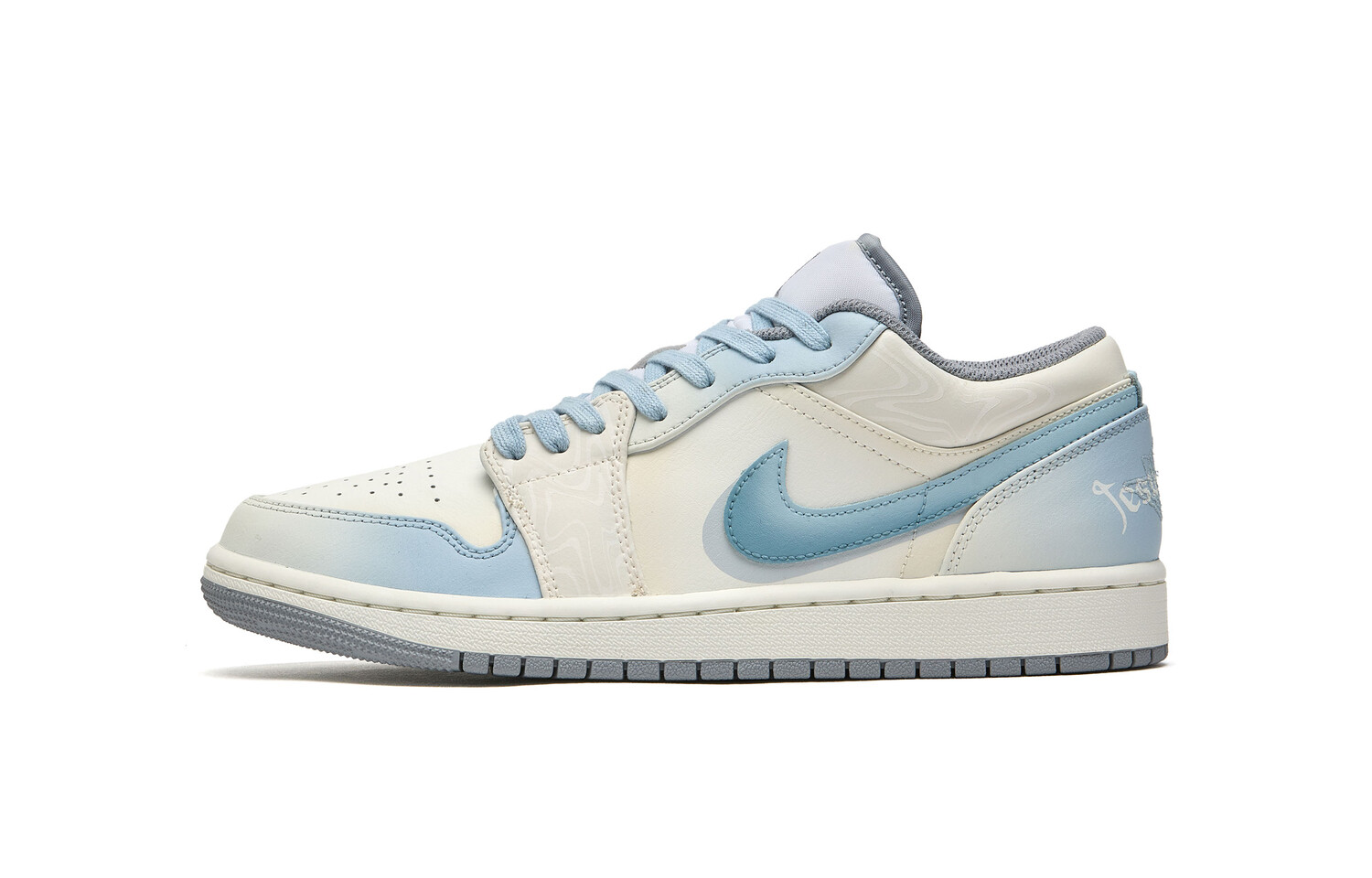 

Кроссовки Air Jordan 1 Vintage Basketball Shoes Men Low-top Blue, цвет Off White