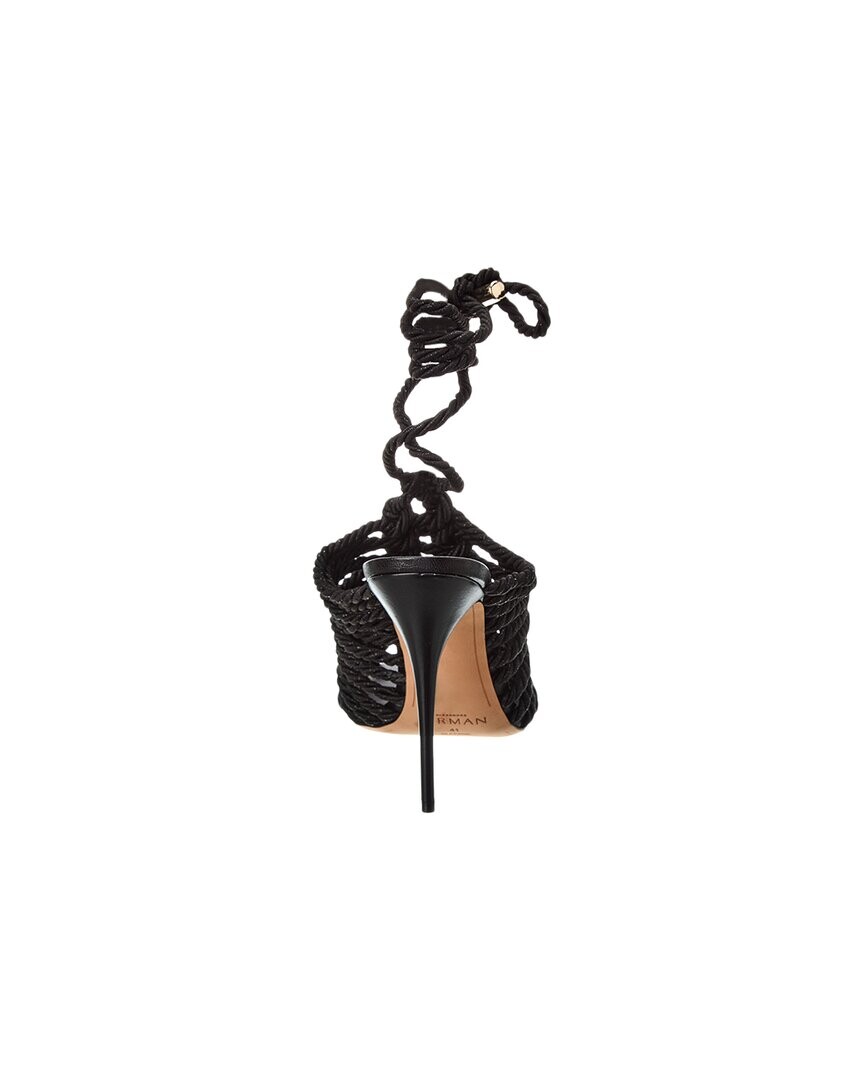 

Сандалии Alexandre Birman Barbara 100 с люрексом и кожей, черный
