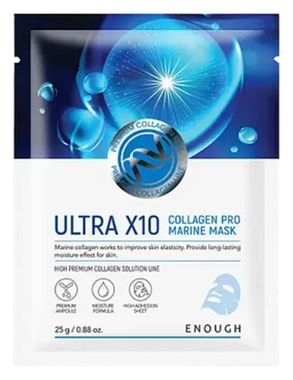 

Маска для лица Ultra X10 Collagen Pro Marine Mask Skincare Enough