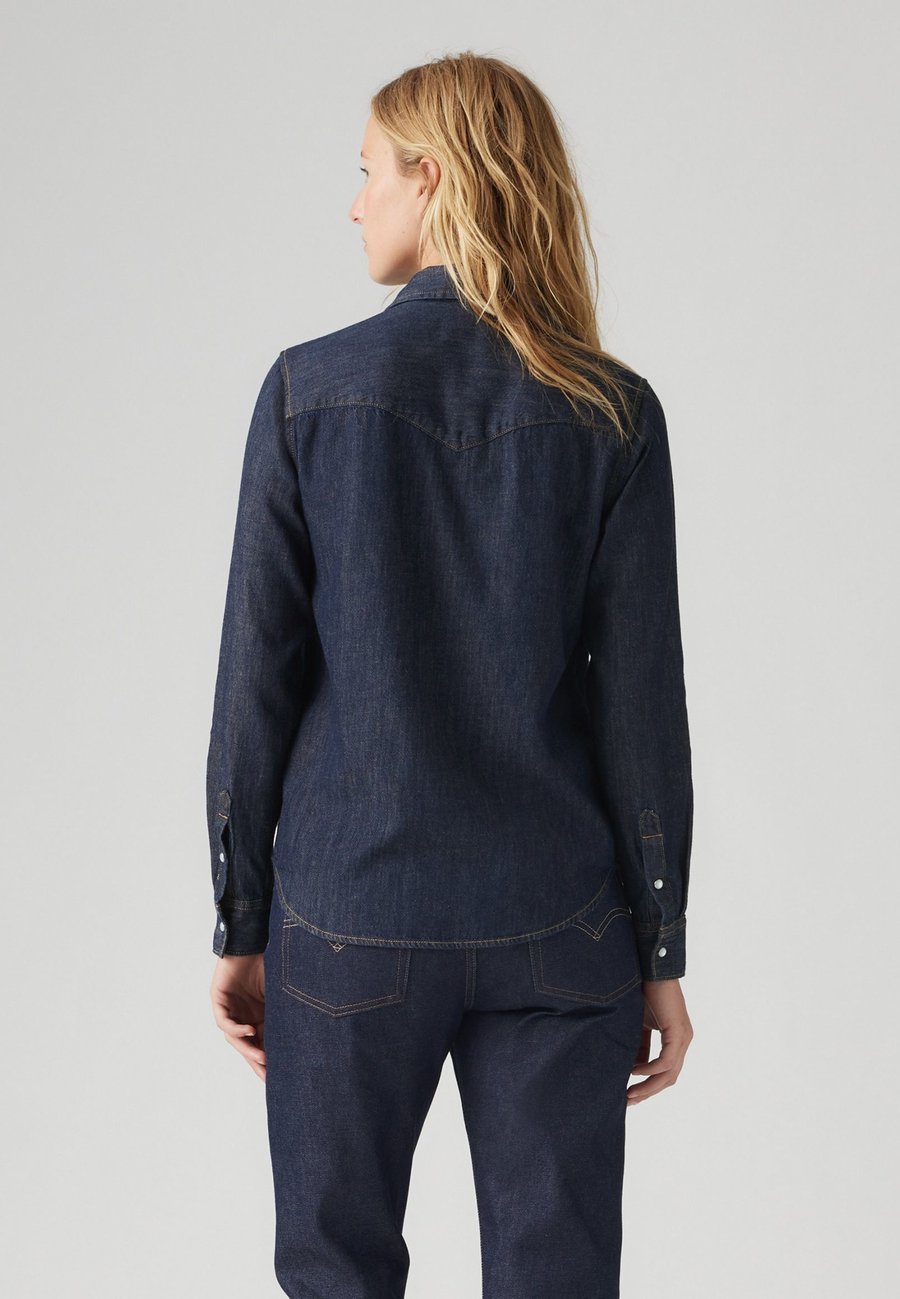 Блуза Levi's ICONIC WESTERN, Today'S News Linen+ Denim/Dark-Blue Denim — фото 4
