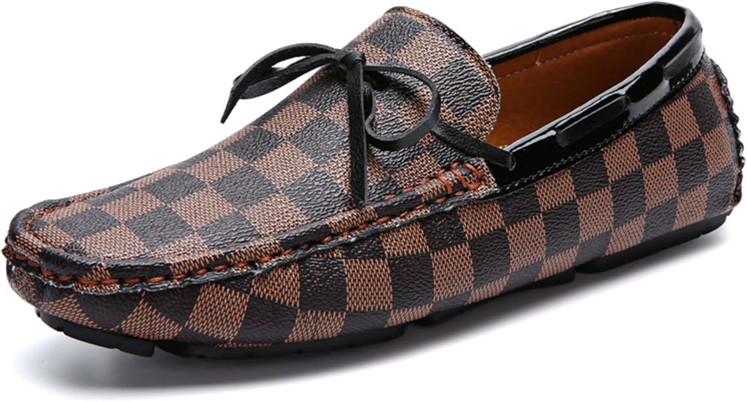 

Мужские лоферы Городская мода Повседневная обувь для ходьбы и вождения Дышащие Деловые офисные конференции Униформа Банкеты Церкви Свадьбы Костюмы Платья Кожаная обувь Generic, коричневый