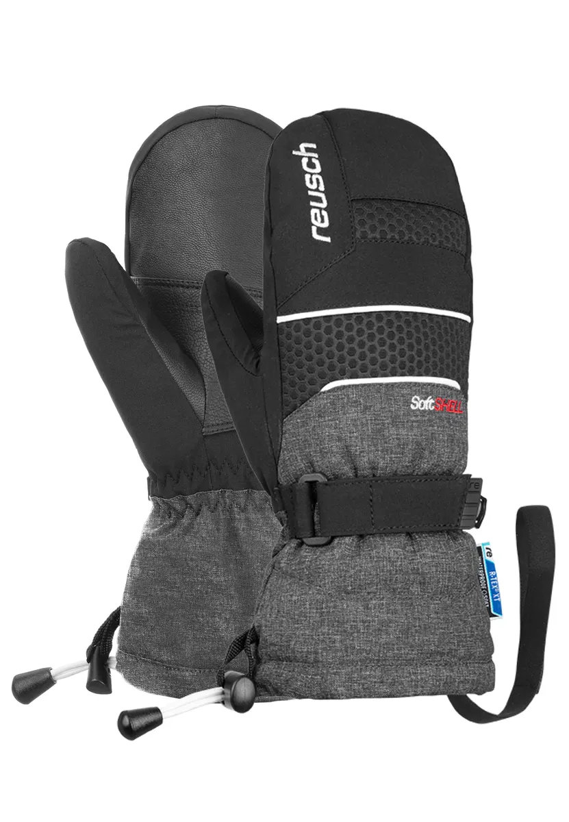 

Варежки Reusch "Connor R-TEX XT Junior Mitten", простого дизайна, серый