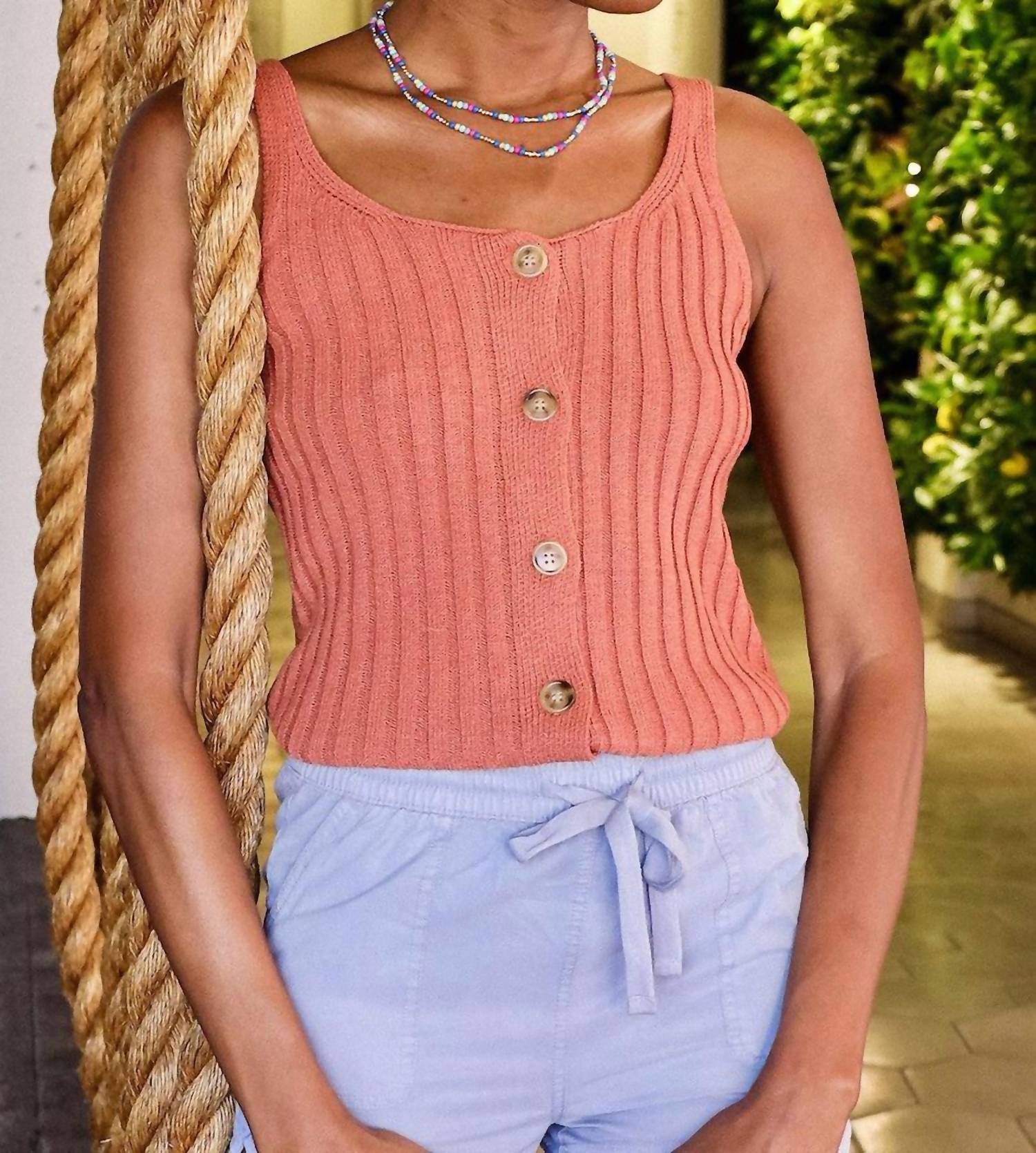 

STACCATO Топ без рукавов Jessie цвета ржавчины