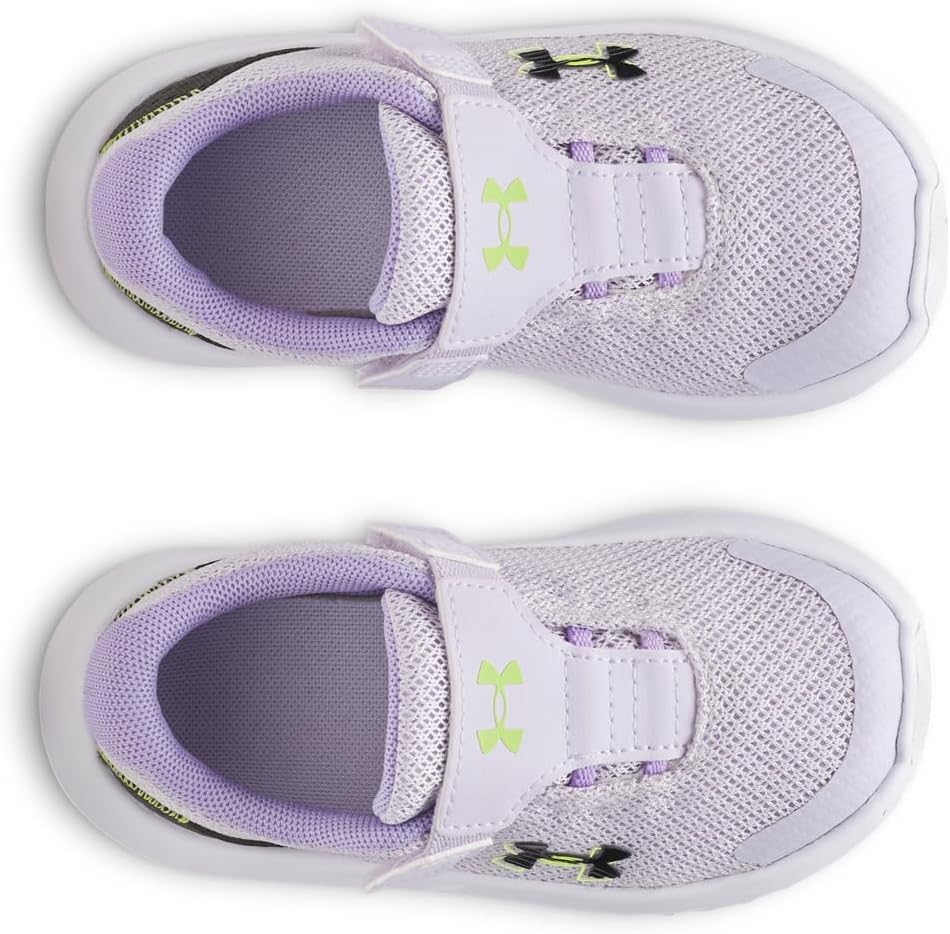 Детские кроссовки Under Armour Baby Girls' Surge 4 с альтернативной застежкой, (535) Salt Purple/Transparent/Black — фото 4