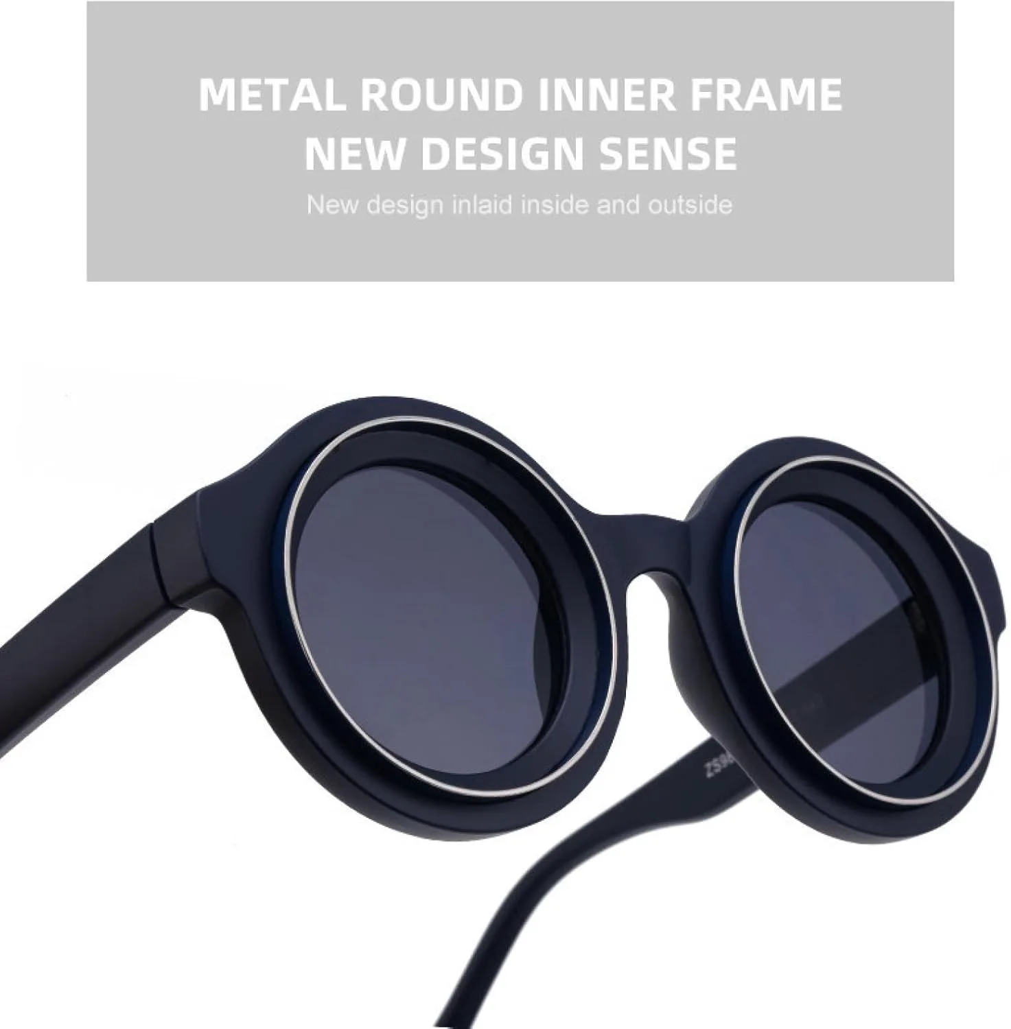 

Круглые солнцезащитные очки в стиле стимпанк для мужчин, роскошные, винтажные, в маленькой оправе, с защитой от УФ-излучения UV400 TOIPASTN, C7whitegray