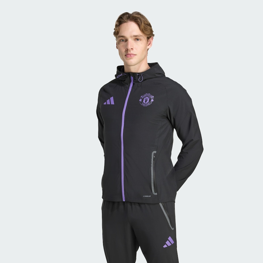 Спортивная куртка ADIDAS PERFORMANCE Manchester United Tiro 25 Competition, черный — фото 2