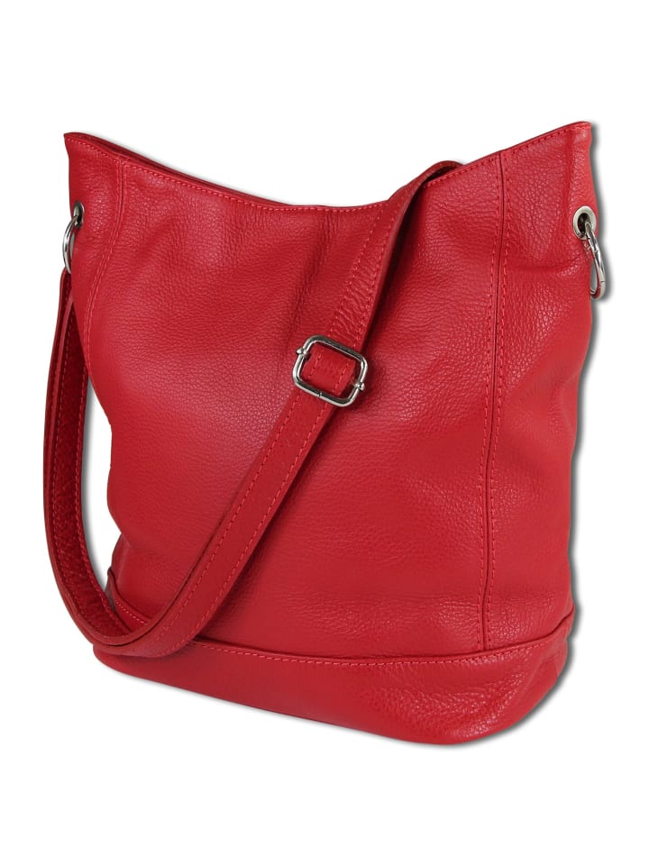 

Наплечная сумка Toscanto Schultertasche, Shopper Leder rot ca. 37cm