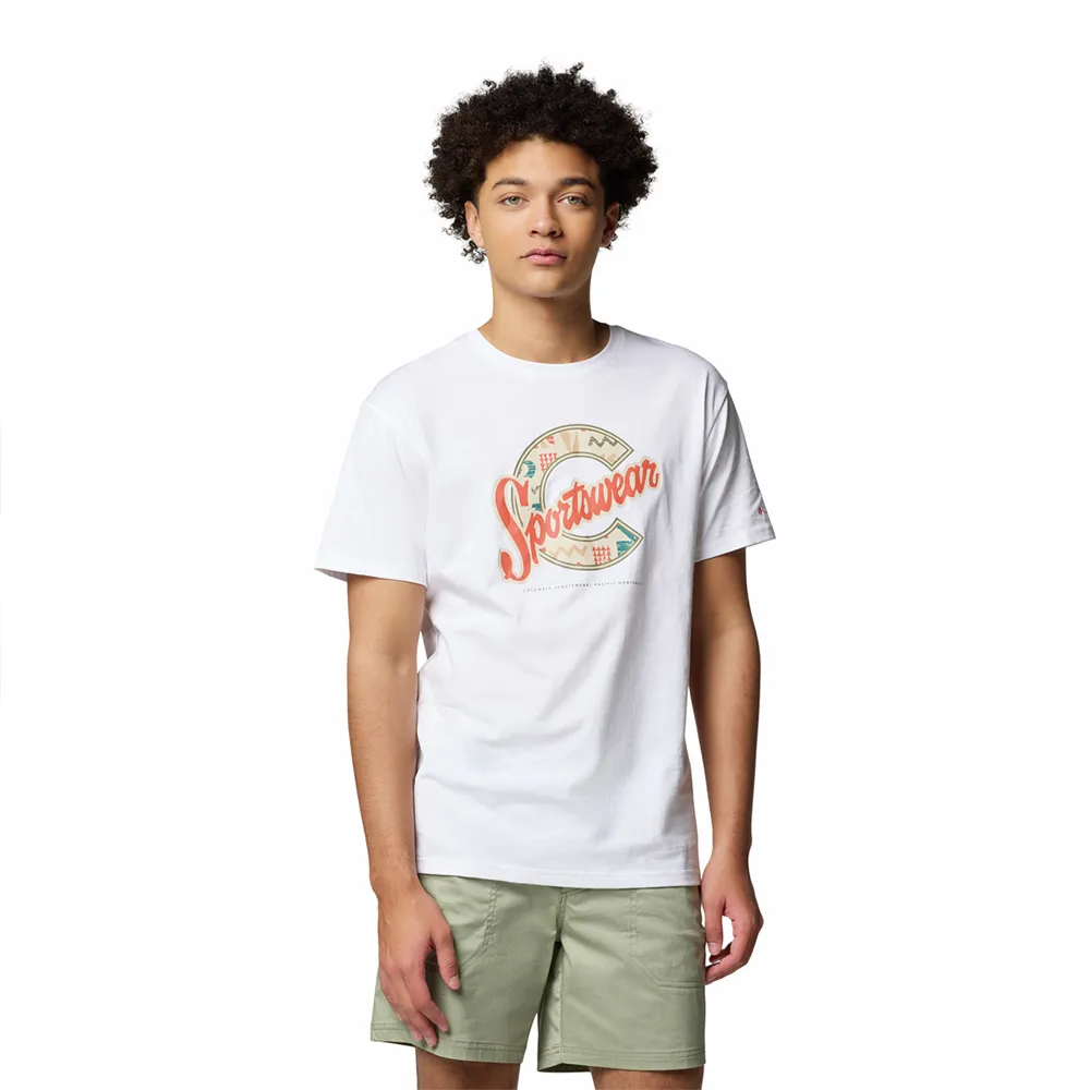 

Футболка с коротким рукавом Columbia Rapid Ridge Graphic, белый