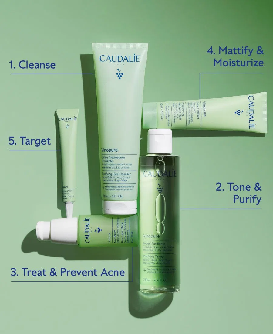 Сыворотка Caudalie — Увлажняющий Vinopure для кожи, склонной к акне, с контролем жирности, 57 г — фото 2