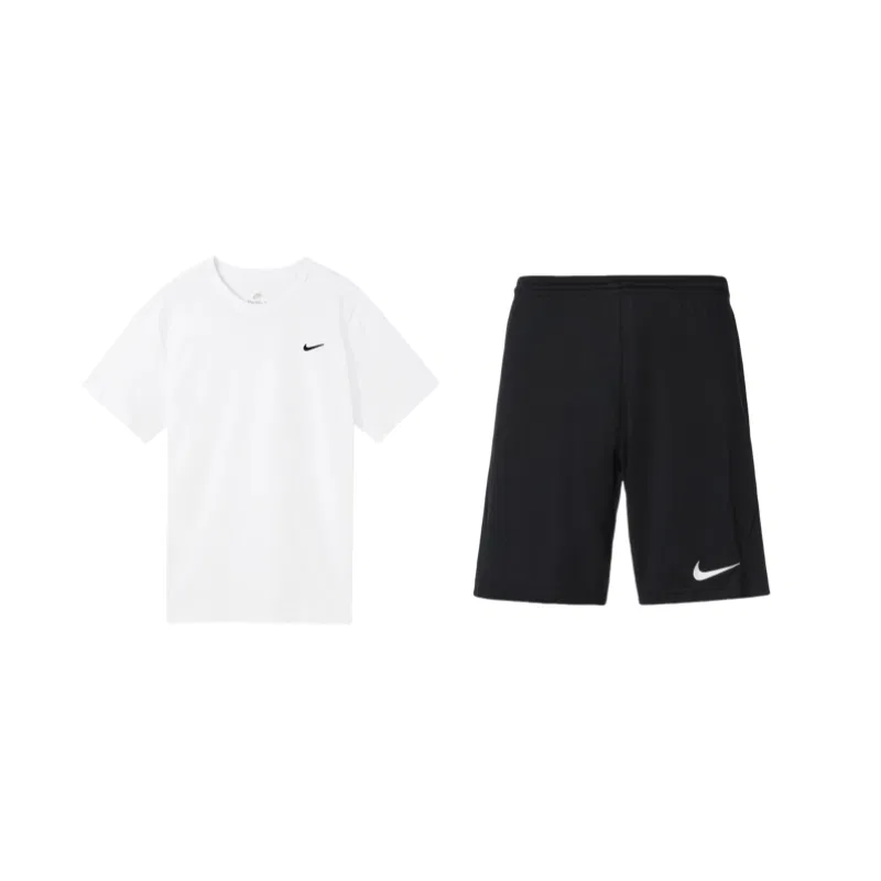 Спортивный костюм Nike с курткой и штанами, белый и черный