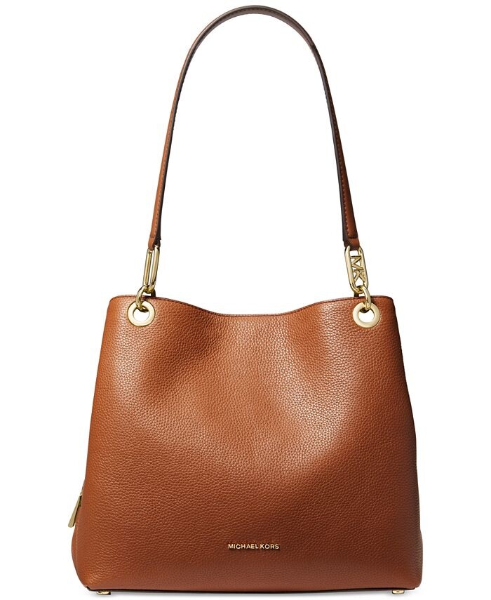 

Большая кожаная сумка-тоут Kensington Michael Kors, коричневый