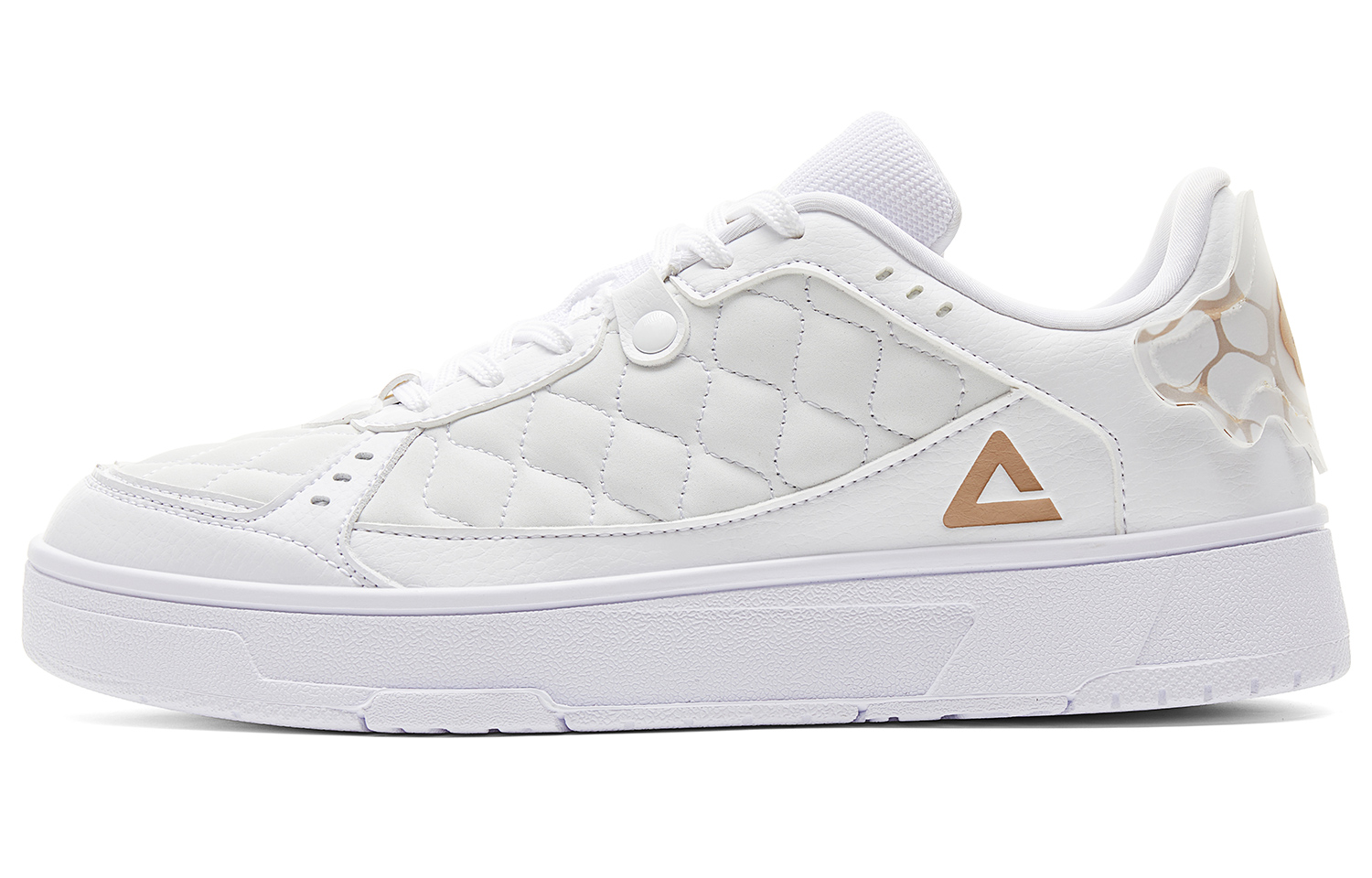 

PEAK Кроссовки для скейтборда мужские с увеличенной высотой и амортизацией полного покрытия, бежевые, большие, цвет Large White Khaki