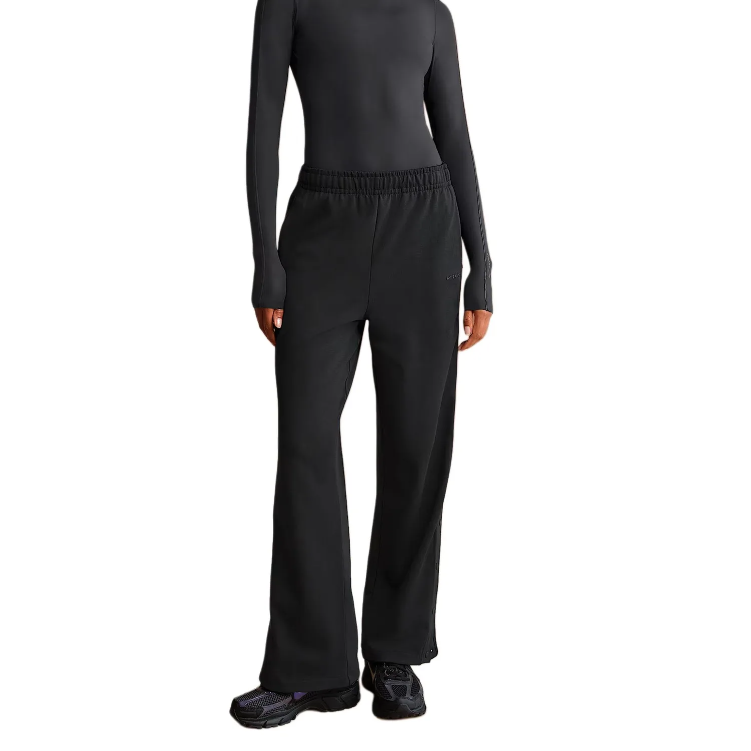 Брюки с боковой застежкой SKIMS Matte Tricot Nike, Obsidian