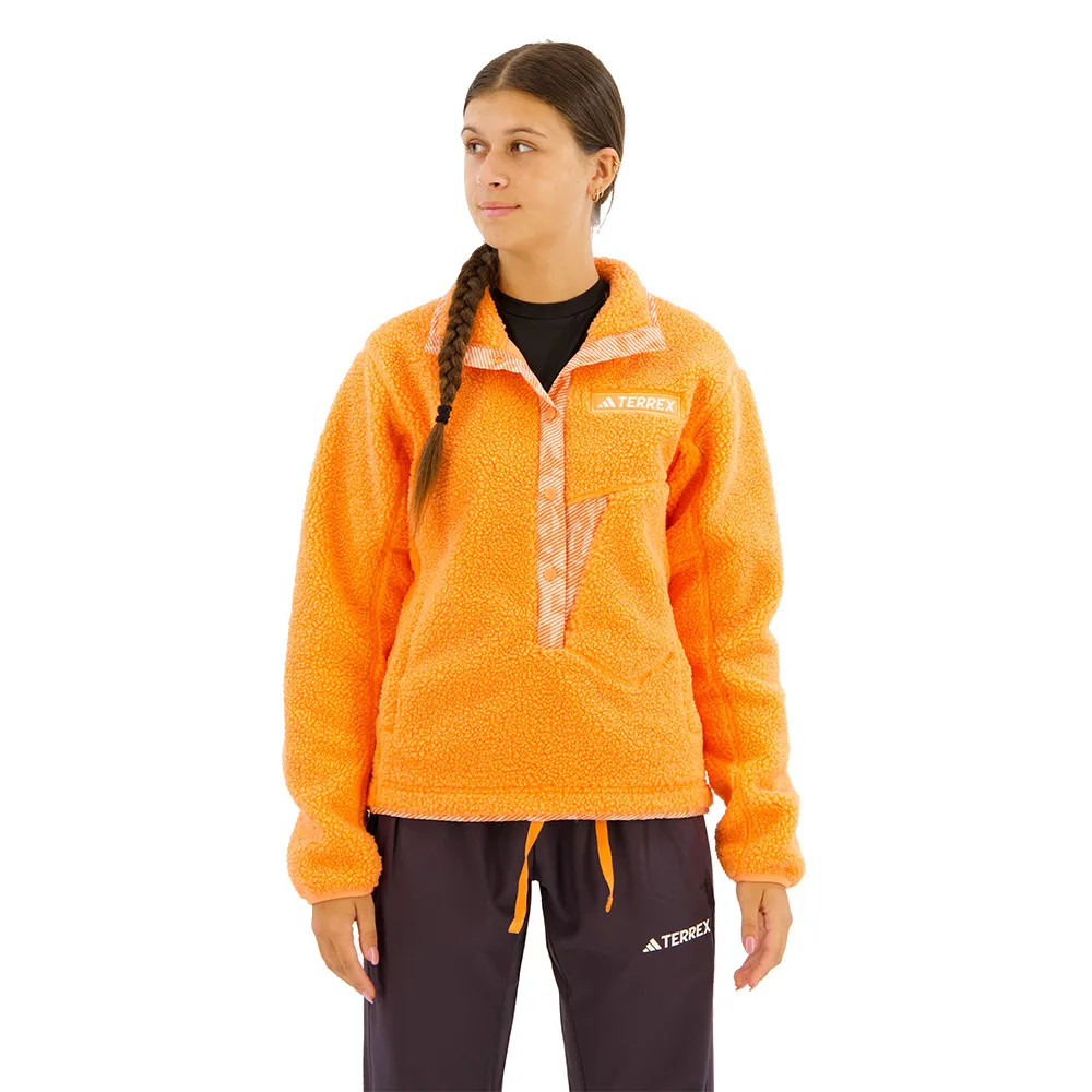 

Флис adidas Terrex Xploric High Pile full zip, оранжевый