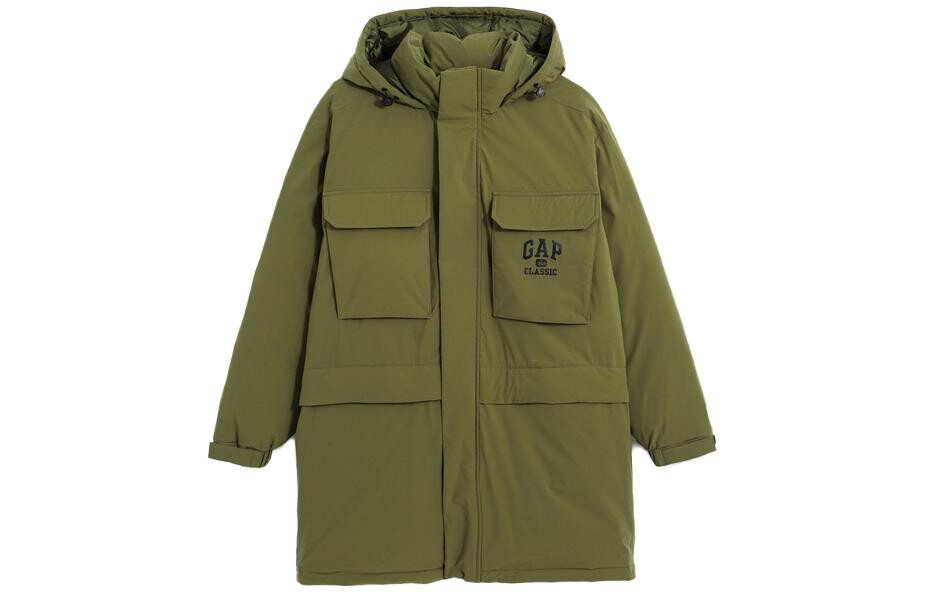 

Мужской пуховик GAP, цвет Army Green