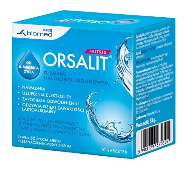 

Orsalit Nutris пакетики с электролитами, 10 шт.
