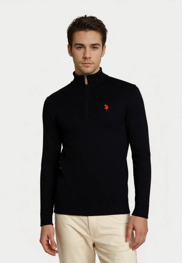 Джемпер troyer с половинной молнией U.S. Polo Assn., Schwarz