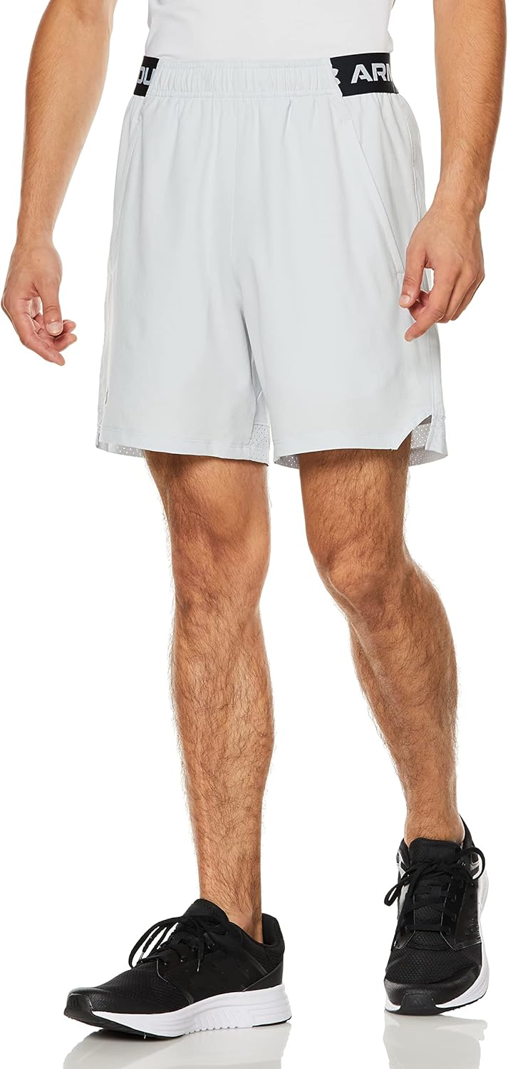 

Мужские шорты Under Armour UA Vanish Woven 6" - ультралегкие и быстросохнущие, Halo Gray/Black - 014