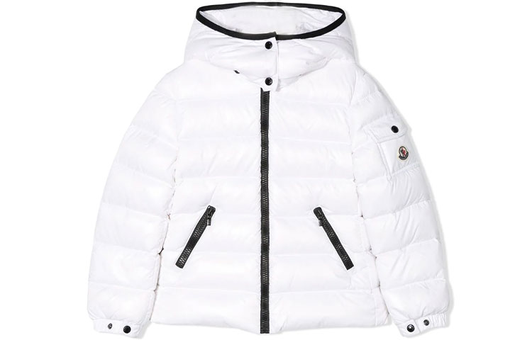 

Детская утепленная куртка Moncler, белая