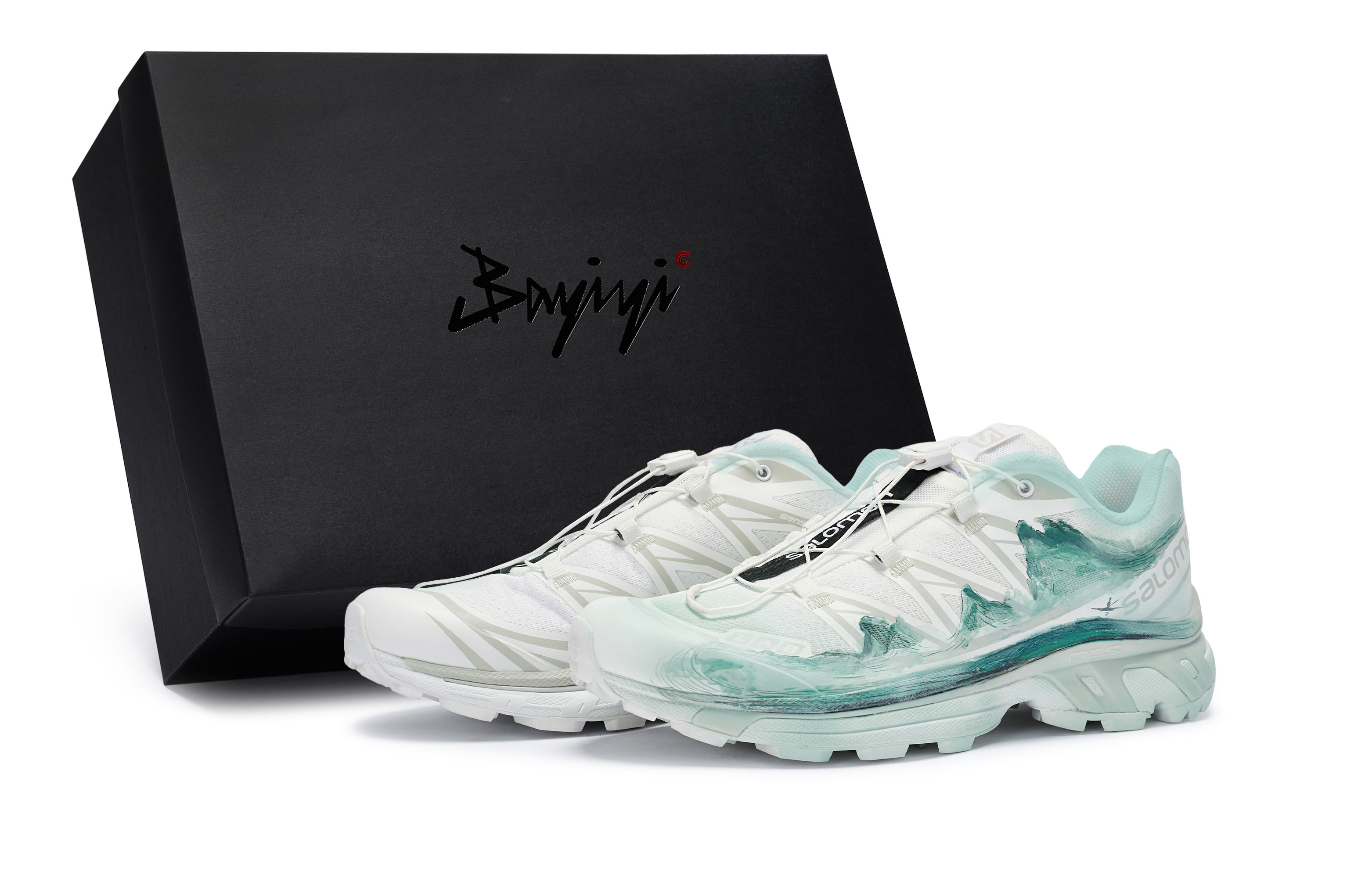 

SALOMON Кроссовки XT 6 Low Top повседневные беговые унисекс бело-зеленые, цвет White Green