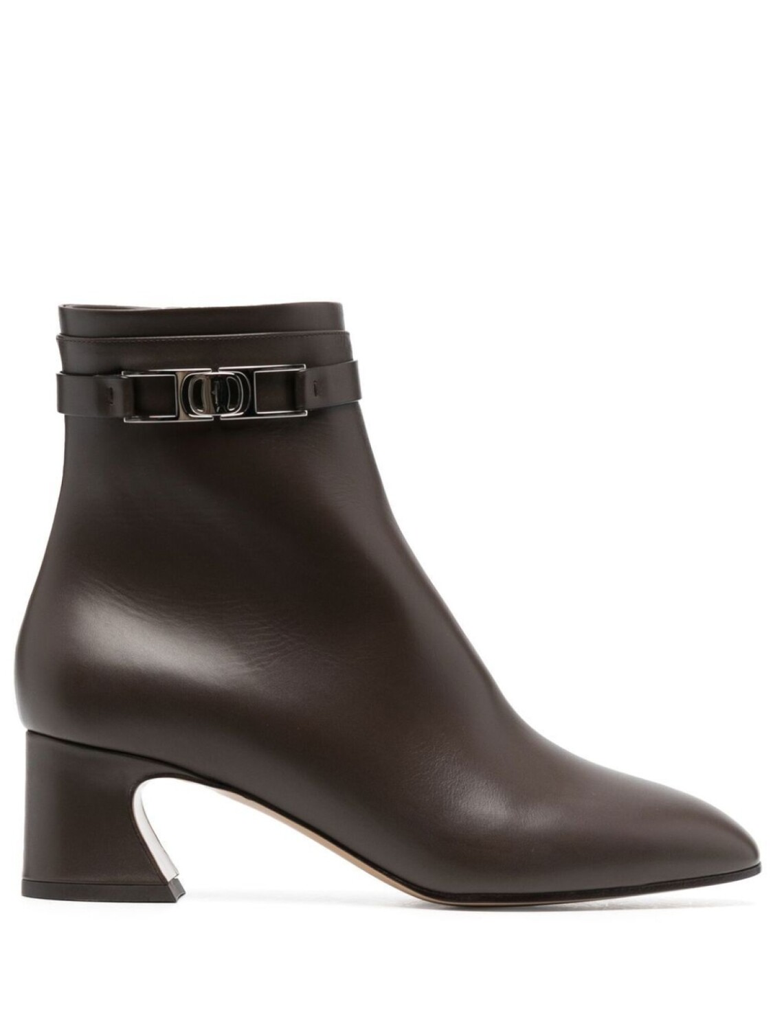 Ботильоны Rego 55 с логотипом Ferragamo, коричневый