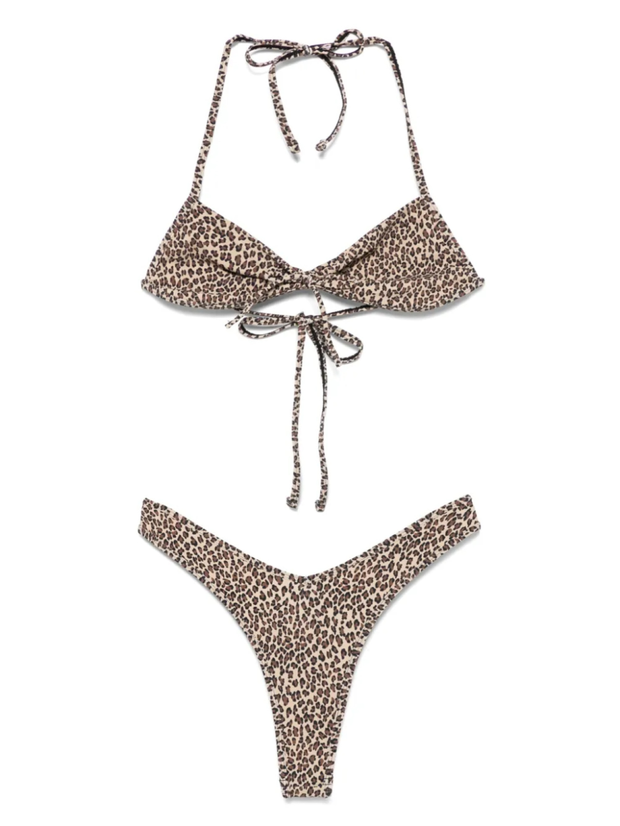 

Комплект бикини с леопардовым принтом Frankies Bikinis, нейтральный