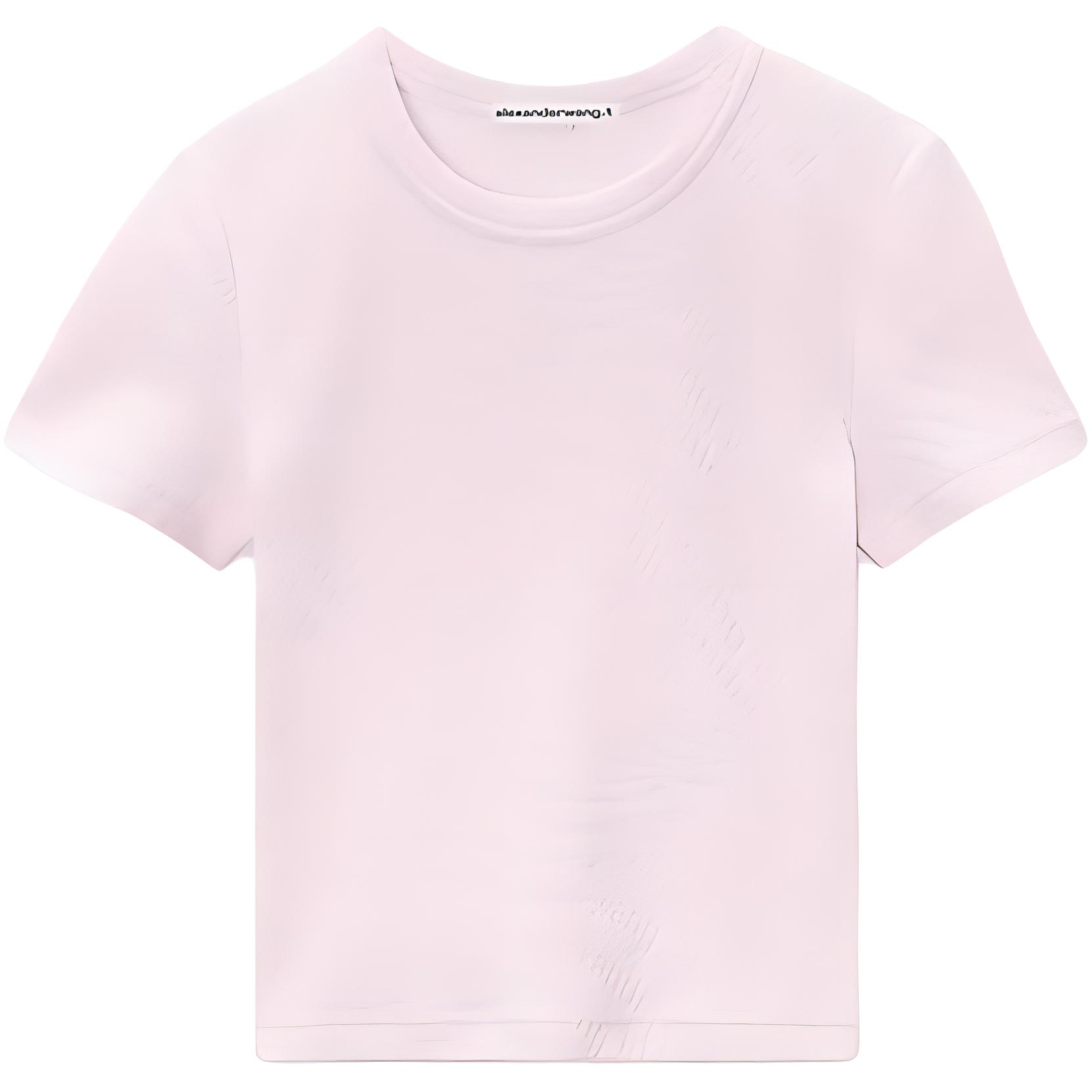 

Alexander Wang Футболка T By Crew Neck с коротким рукавом Baby Tee Cradle Pink