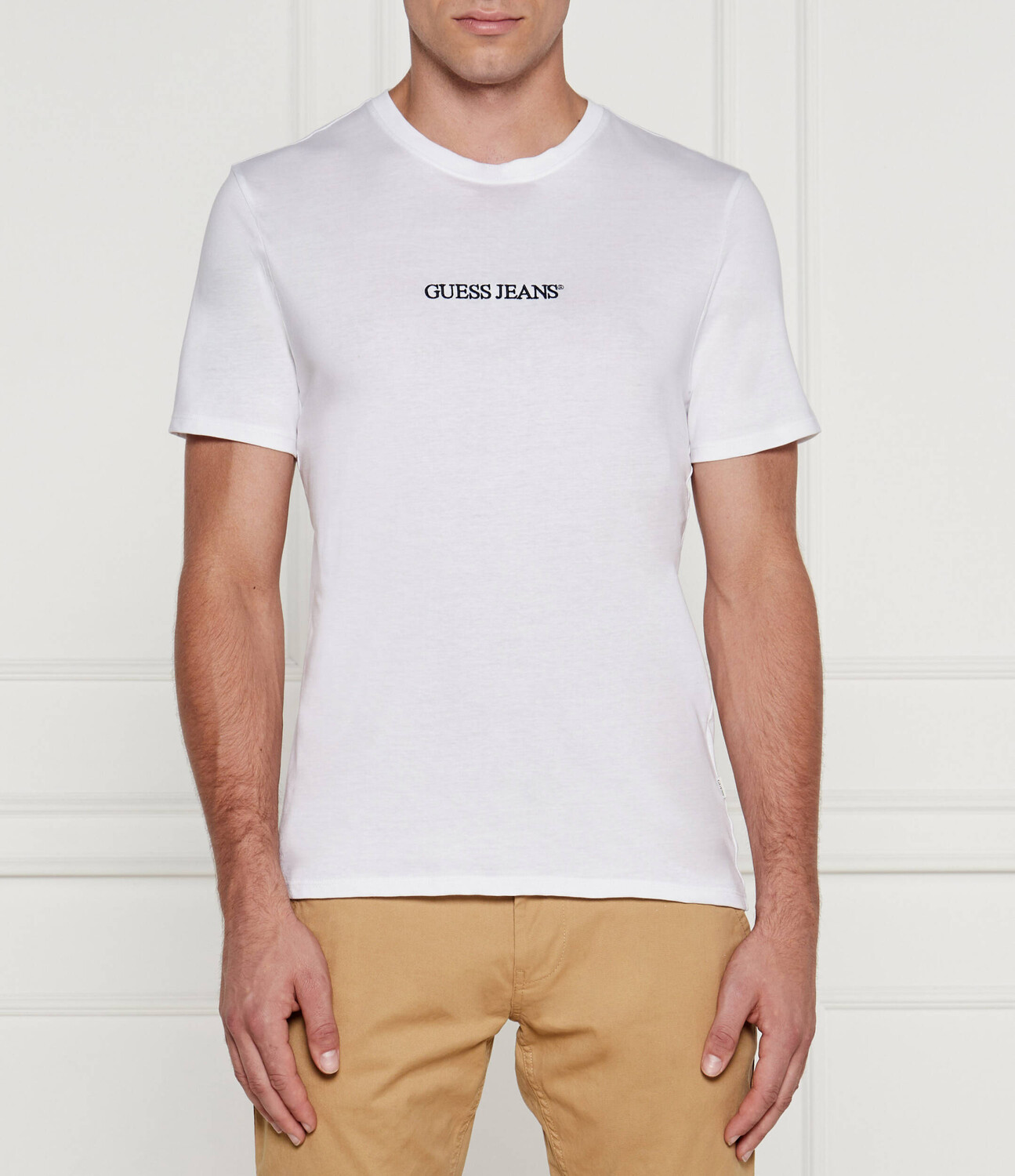 

Футболка Guess Jeans EMBRO Slim Fit, белый